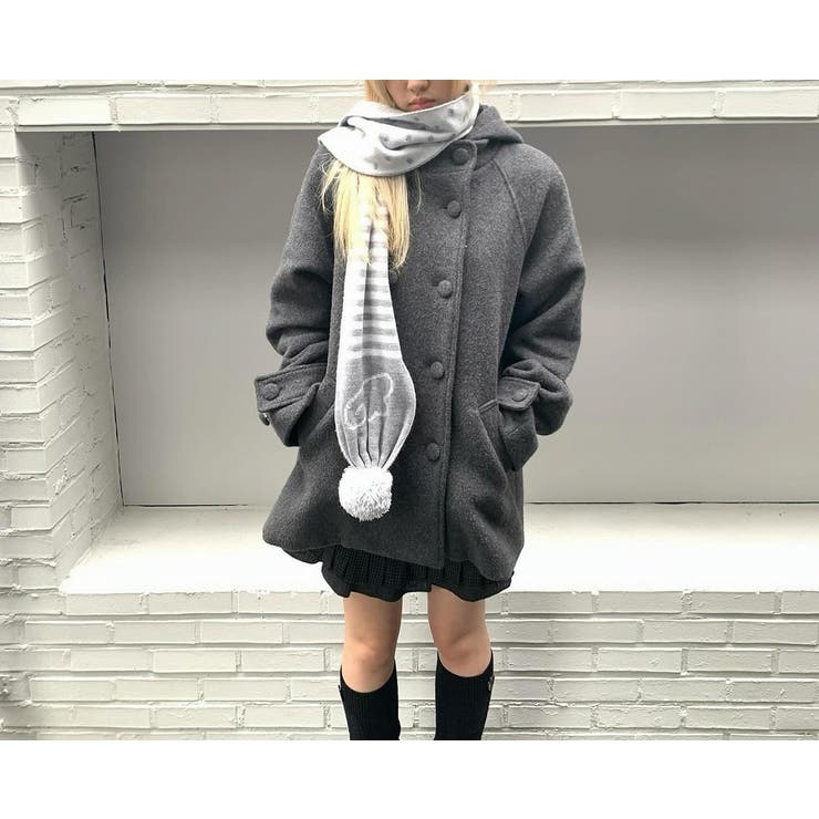 グレー | フード付きメルトンジャケット | Ulysses