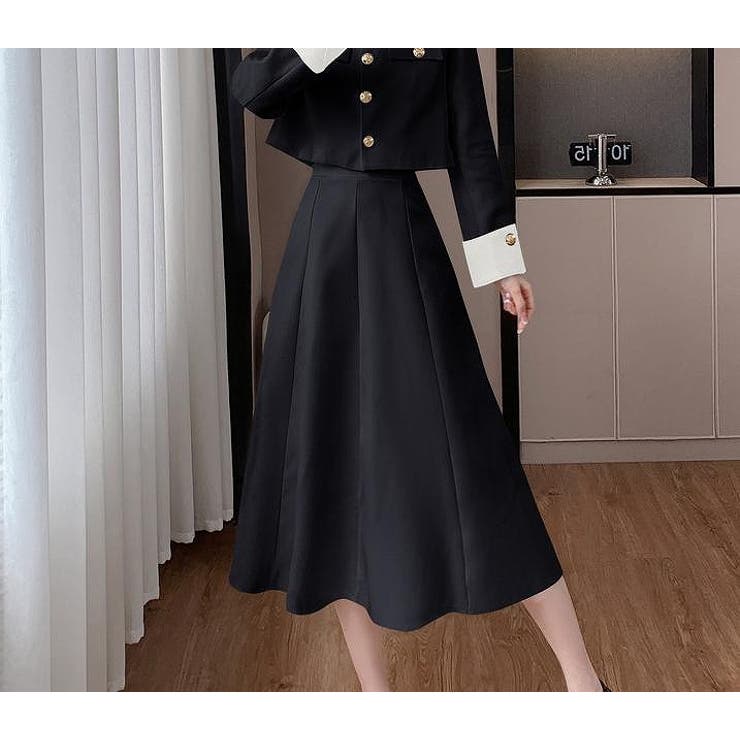 配色ショートジャケットスカートセットアップ | Ulysses | 詳細画像5 