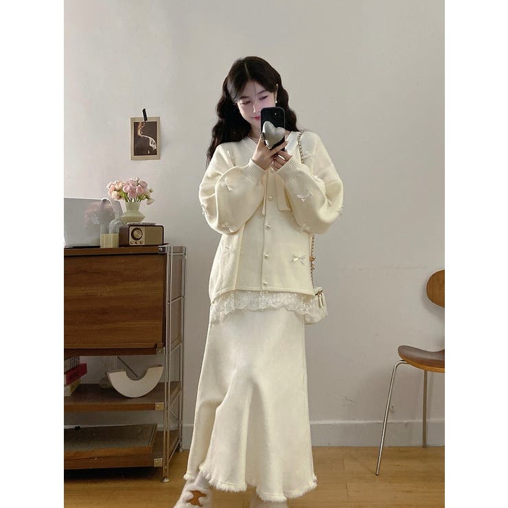 リボンVネックカーディガンジャケット | Ulysses | 詳細画像2 