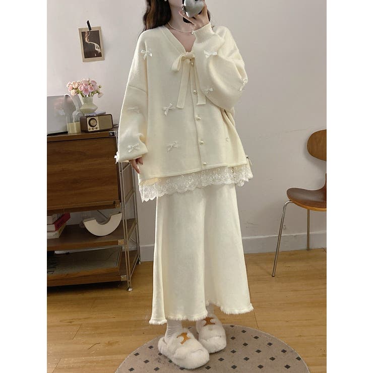 リボンVネックカーディガンジャケット | Ulysses | 詳細画像3 