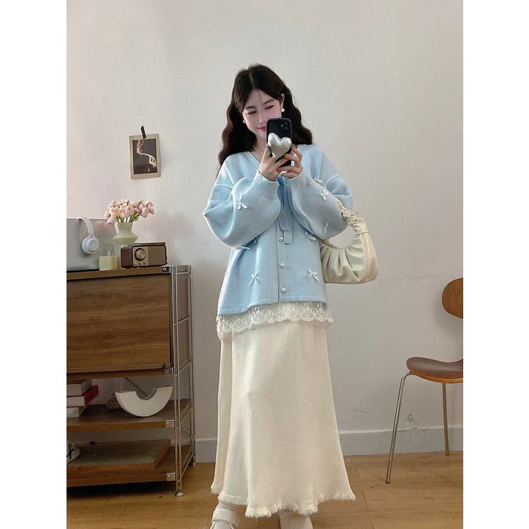 リボンVネックカーディガンジャケット | Ulysses | 詳細画像4 