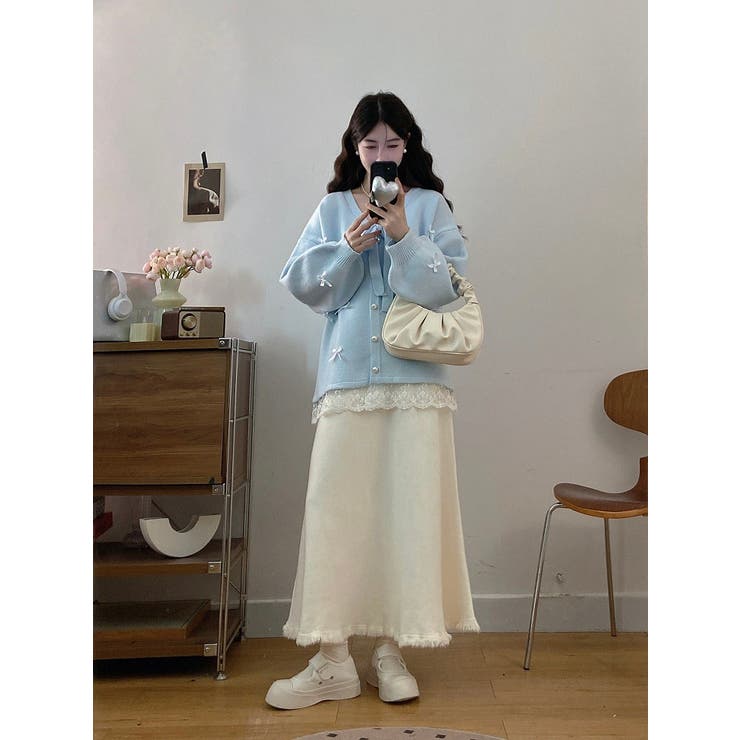 リボンVネックカーディガンジャケット | Ulysses | 詳細画像7 