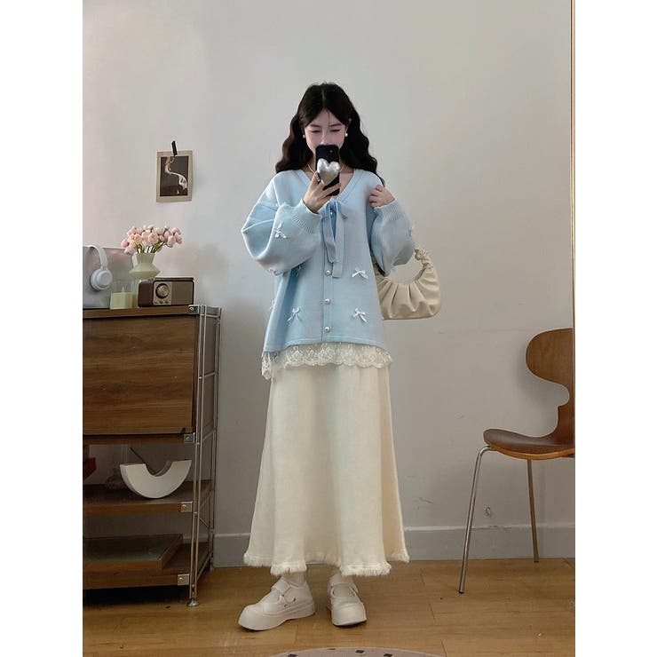 リボンVネックカーディガンジャケット | Ulysses | 詳細画像9 