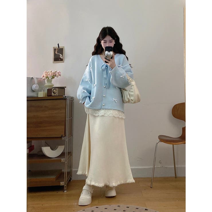 リボンVネックカーディガンジャケット | Ulysses | 詳細画像11 