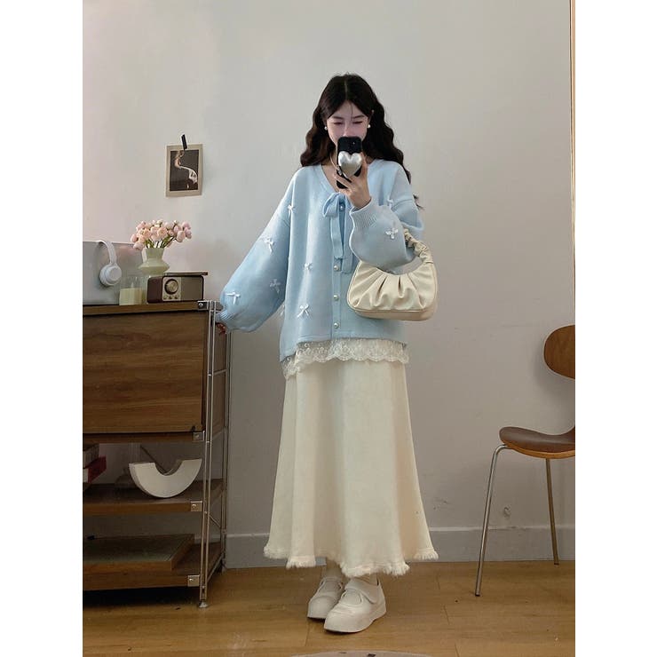 リボンVネックカーディガンジャケット | Ulysses | 詳細画像12 