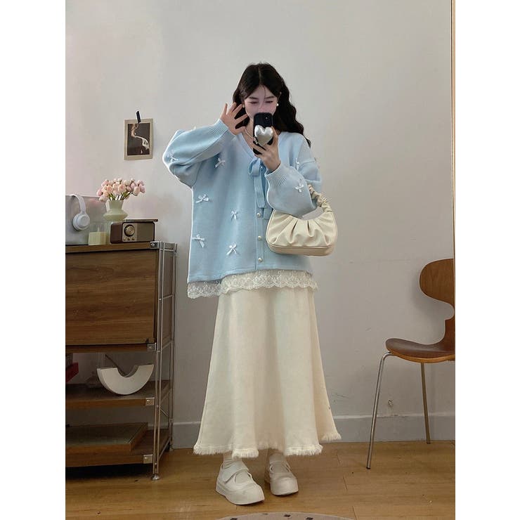 リボンVネックカーディガンジャケット | Ulysses | 詳細画像13 