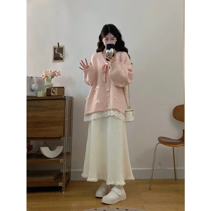 リボンVネックカーディガンジャケット | Ulysses | 詳細画像17 