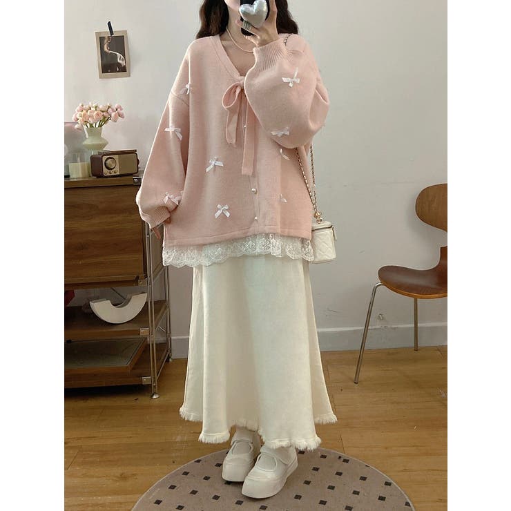 リボンVネックカーディガンジャケット | Ulysses | 詳細画像19 