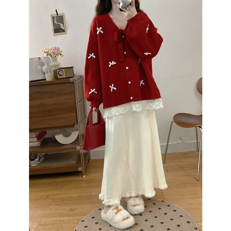 リボンVネックカーディガンジャケット | Ulysses | 詳細画像22 