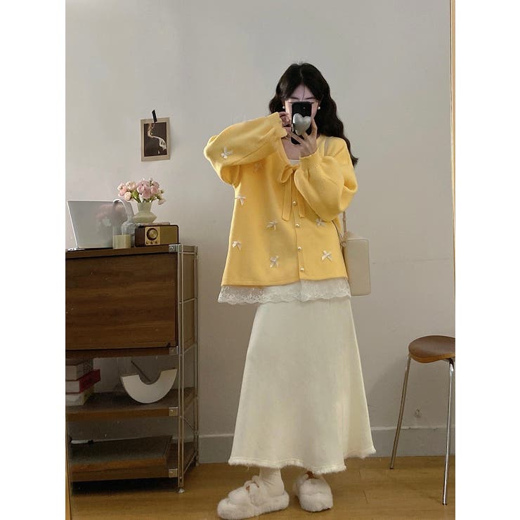 リボンVネックカーディガンジャケット | Ulysses | 詳細画像24 