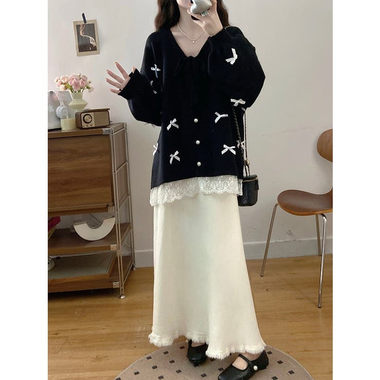 リボンVネックカーディガンジャケット | Ulysses | 詳細画像26 