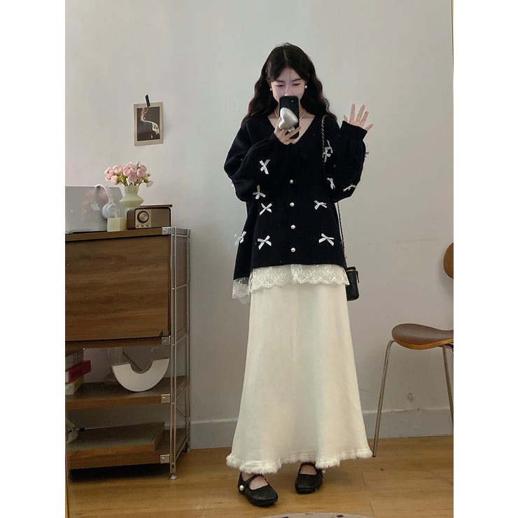 リボンVネックカーディガンジャケット | Ulysses | 詳細画像28 