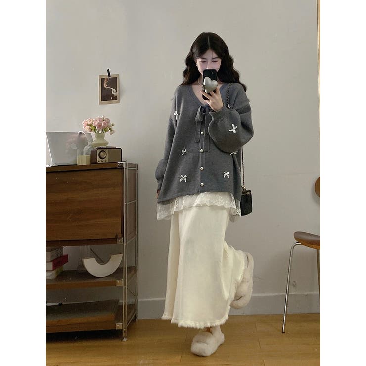 リボンVネックカーディガンジャケット | Ulysses | 詳細画像29 