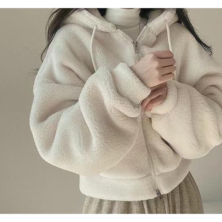 ショートフード付き羊羔毛ジャケット | Ulysses | 詳細画像2 