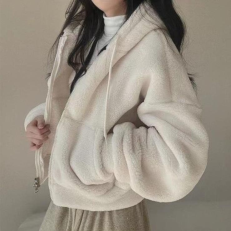 ショートフード付き羊羔毛ジャケット | Ulysses | 詳細画像4 