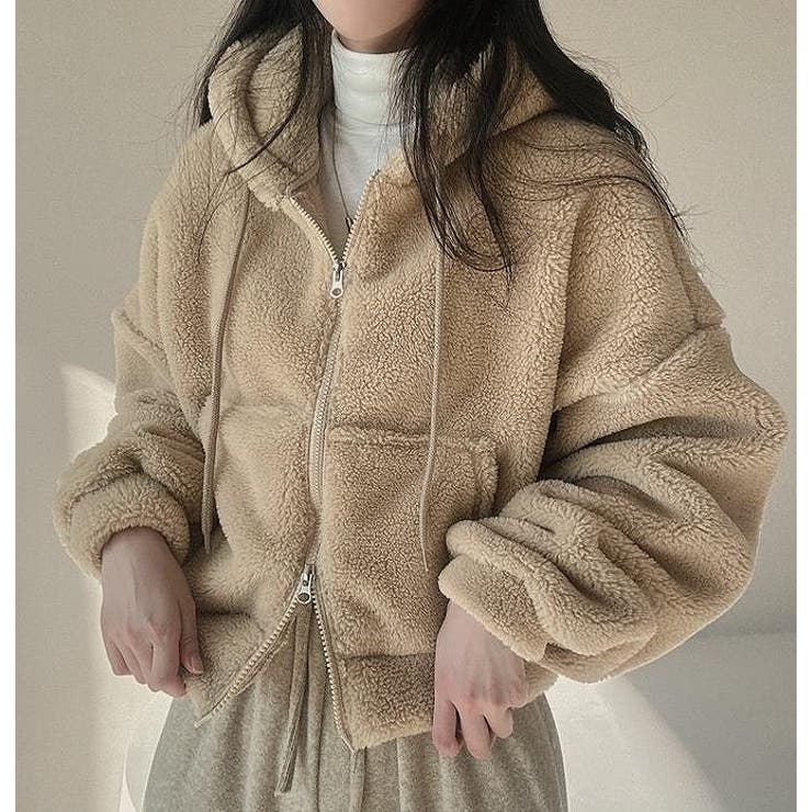 ショートフード付き羊羔毛ジャケット | Ulysses | 詳細画像6 