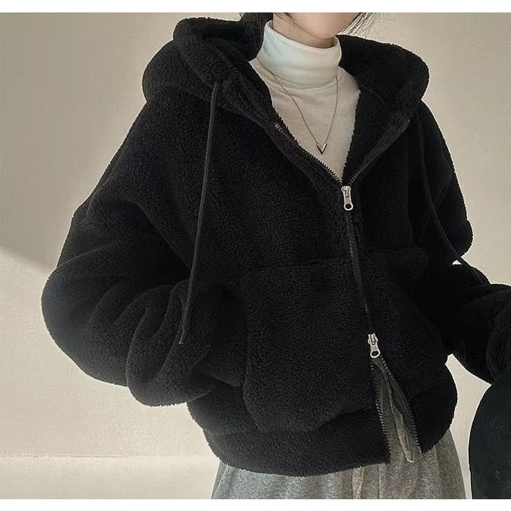 ショートフード付き羊羔毛ジャケット | Ulysses | 詳細画像9 