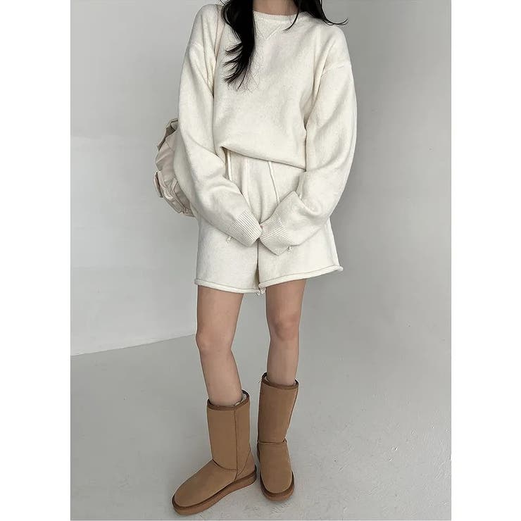 ニットクルーネックトップスショートパンツセットアップ | Ulysses | 詳細画像5 