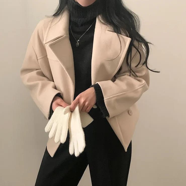 襟付きダブルブレストショートメルトンジャケット | Ulysses | 詳細画像2 