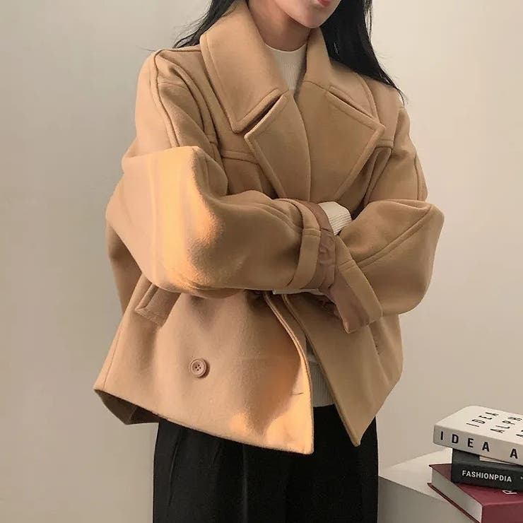 襟付きダブルブレストショートメルトンジャケット | Ulysses | 詳細画像5 