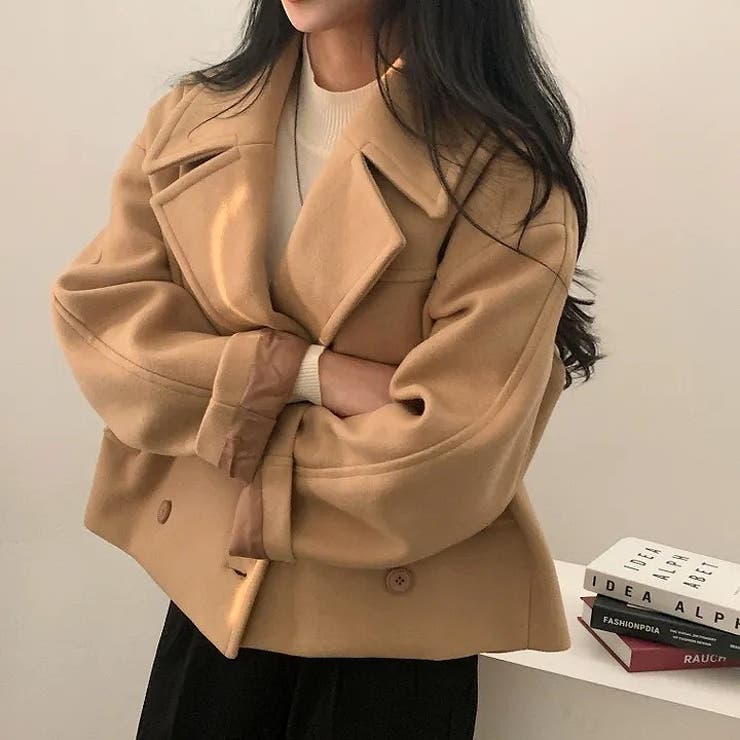 襟付きダブルブレストショートメルトンジャケット | Ulysses | 詳細画像8 