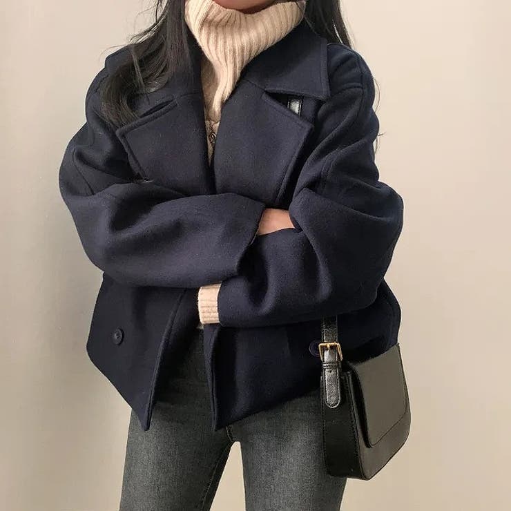 襟付きダブルブレストショートメルトンジャケット | Ulysses | 詳細画像12 