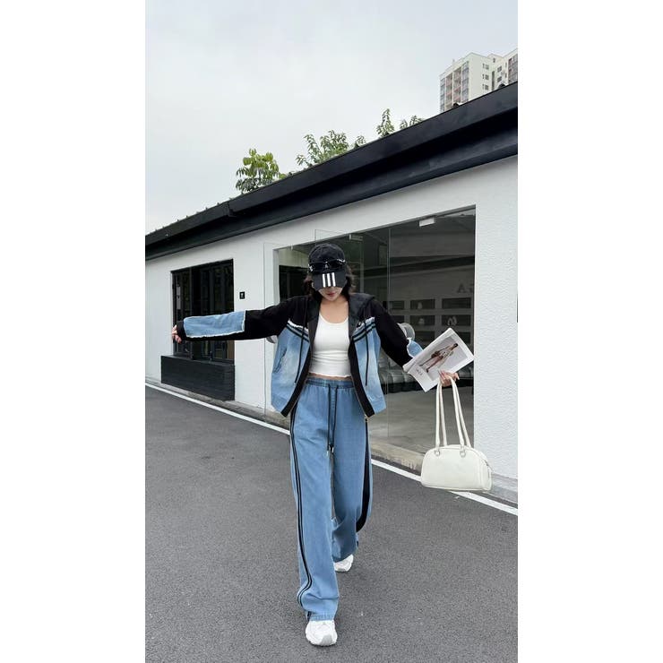 スウェット切り替えデニムトップスパンツセットアップ | Ulysses | 詳細画像5 