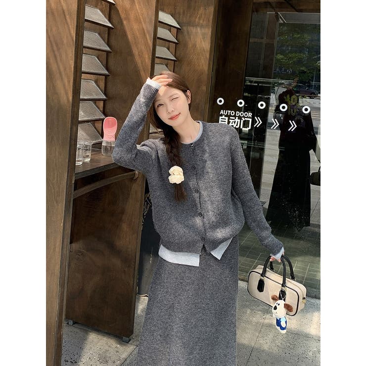 ニット切り替えシングルブレストトップススカートセットアップ | Ulysses | 詳細画像5 