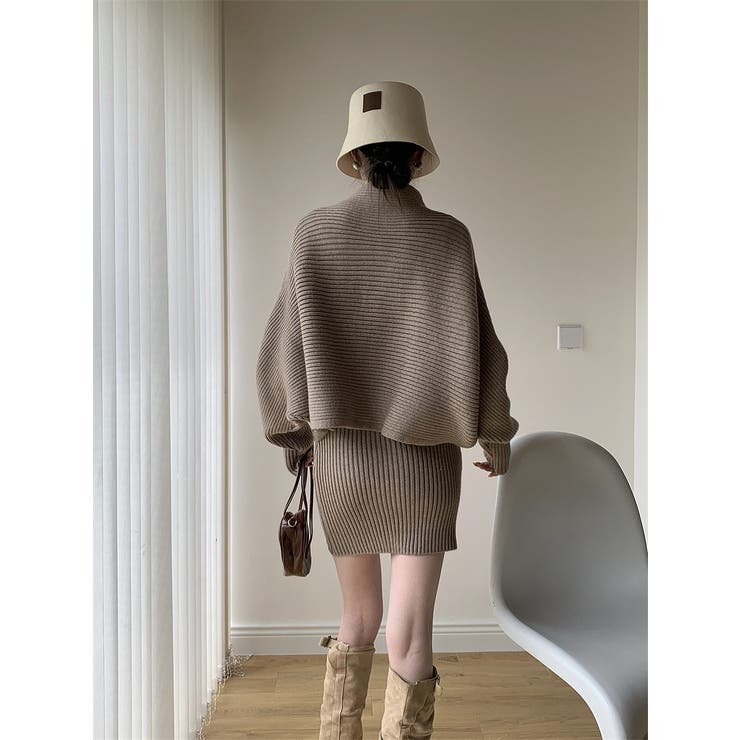 シングルブレストニットトップスショートスカートセットアップ | Ulysses | 詳細画像4 