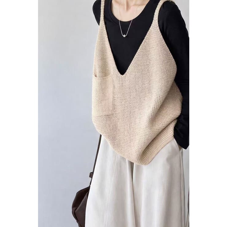 ベージュ | ニットキャミソール | Ulysses