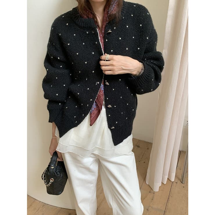 ブラック | シングルブレストニットジャケット | Ulysses