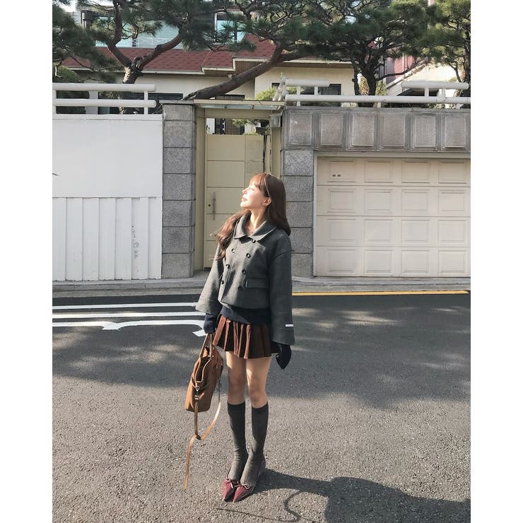 襟付きダブルブレストショートメルトンジャケット | Ulysses | 詳細画像7 