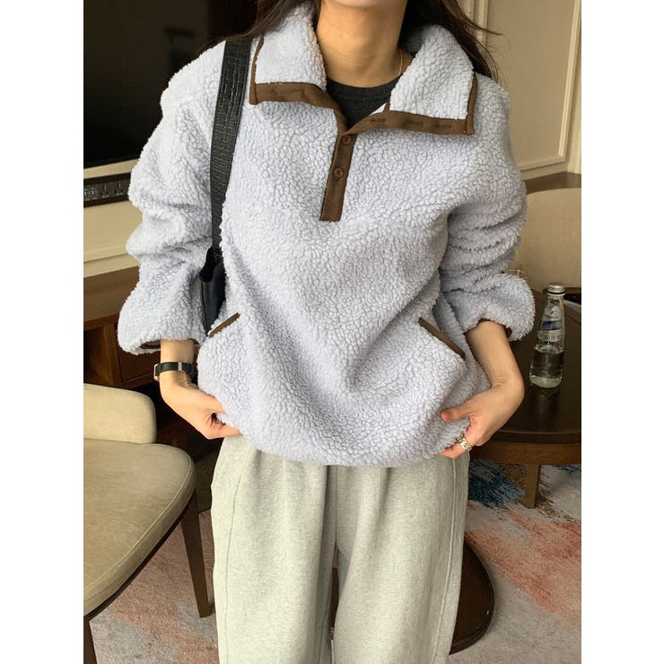 スワンネック羊羔毛ジャケット | Ulysses | 詳細画像1 