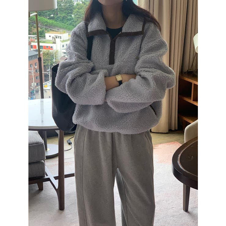 スワンネック羊羔毛ジャケット | Ulysses | 詳細画像4 