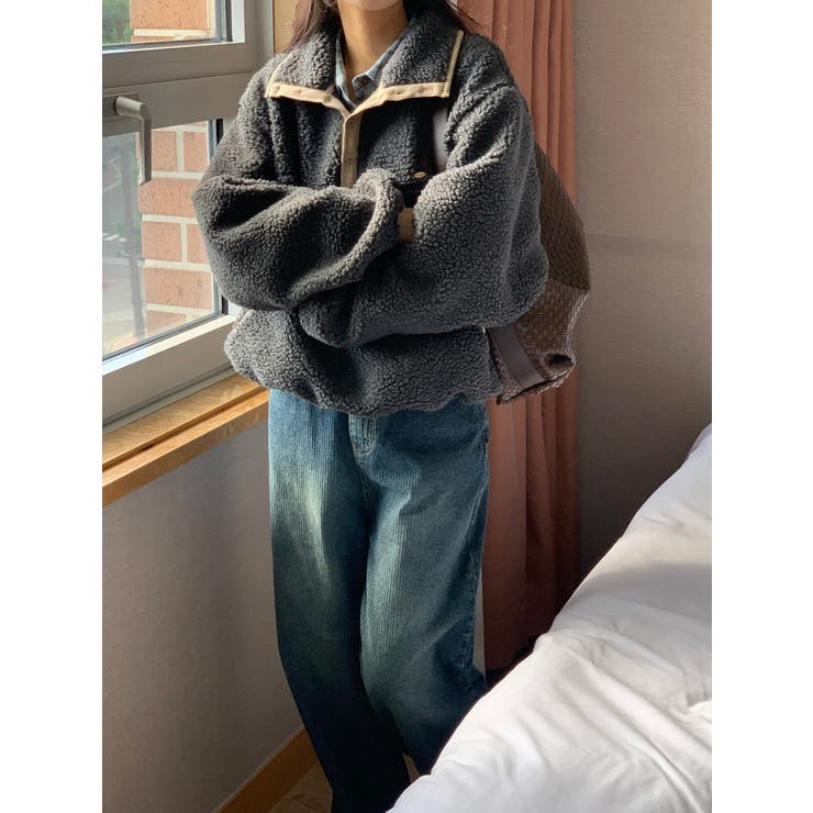 スワンネック羊羔毛ジャケット | Ulysses | 詳細画像9 