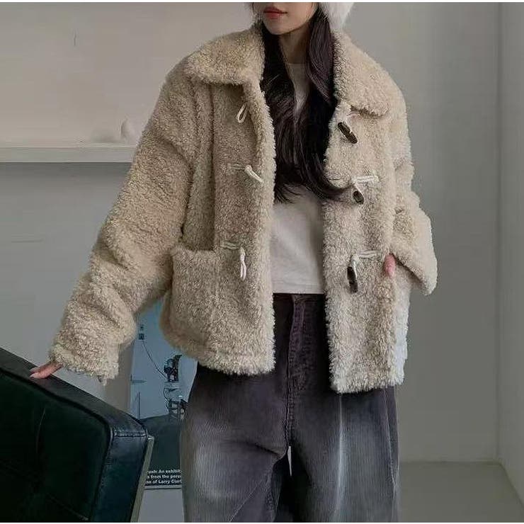 ベージュ | 羊羔毛ジャケット | Ulysses