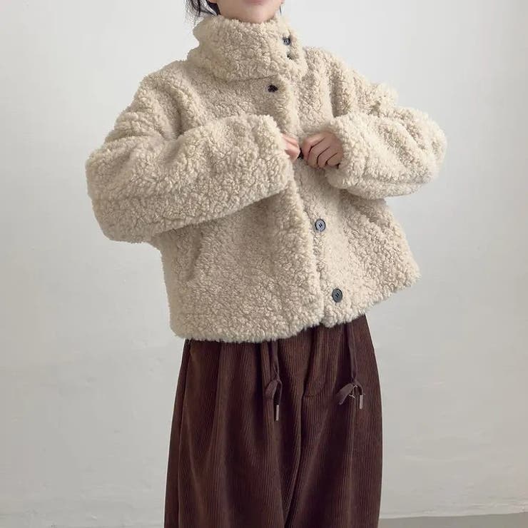 スタンドカラーショート羊羔毛ジャケット | Ulysses | 詳細画像6 