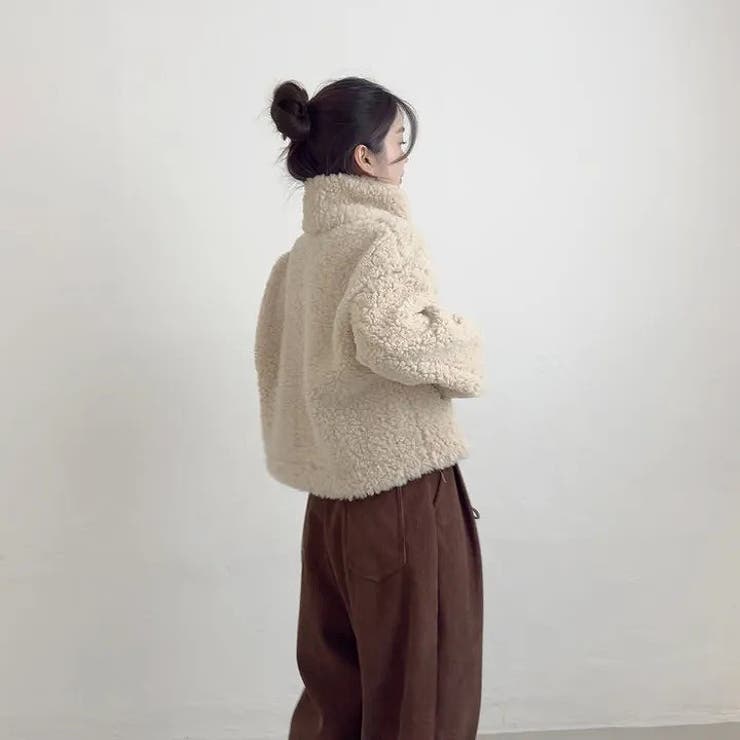 スタンドカラーショート羊羔毛ジャケット | Ulysses | 詳細画像7 