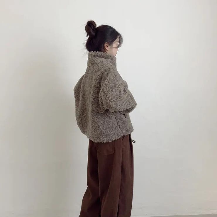 スタンドカラーショート羊羔毛ジャケット | Ulysses | 詳細画像8 