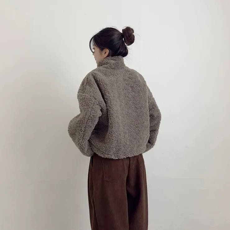 スタンドカラーショート羊羔毛ジャケット | Ulysses | 詳細画像9 