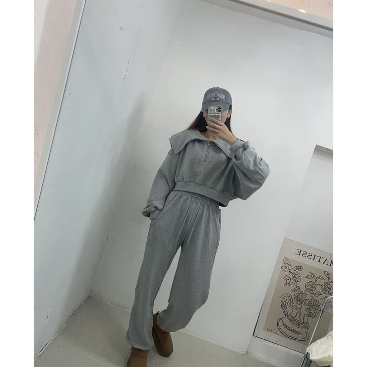 スウェットショートジャケットワイドパンツセットアップ | Ulysses | 詳細画像6 