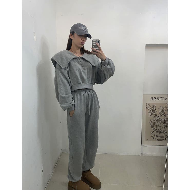 スウェットショートジャケットワイドパンツセットアップ | Ulysses | 詳細画像8 