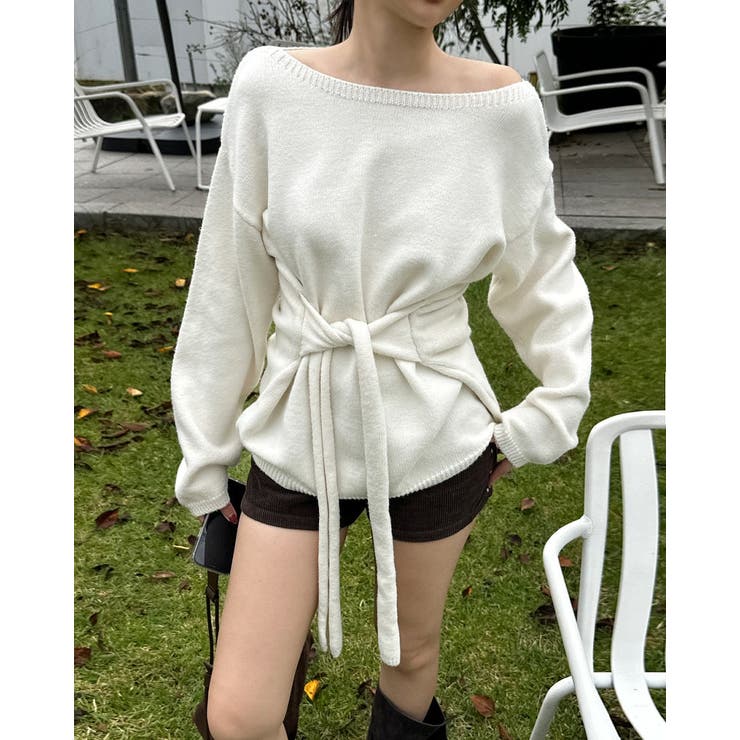 リボンオフショルダーセーター | Ulysses | 詳細画像2 