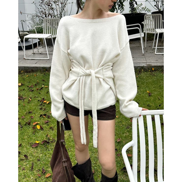 リボンオフショルダーセーター | Ulysses | 詳細画像3 