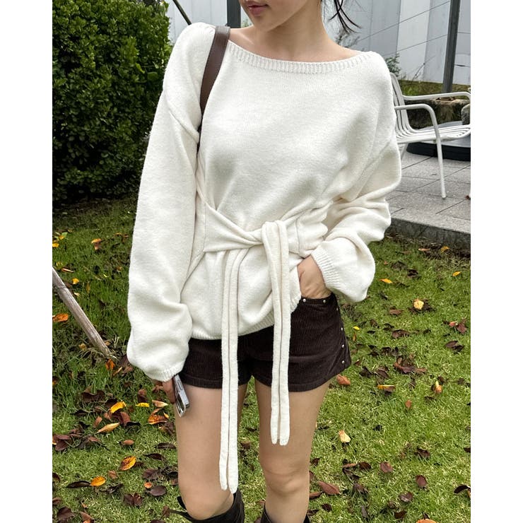 リボンオフショルダーセーター | Ulysses | 詳細画像4 