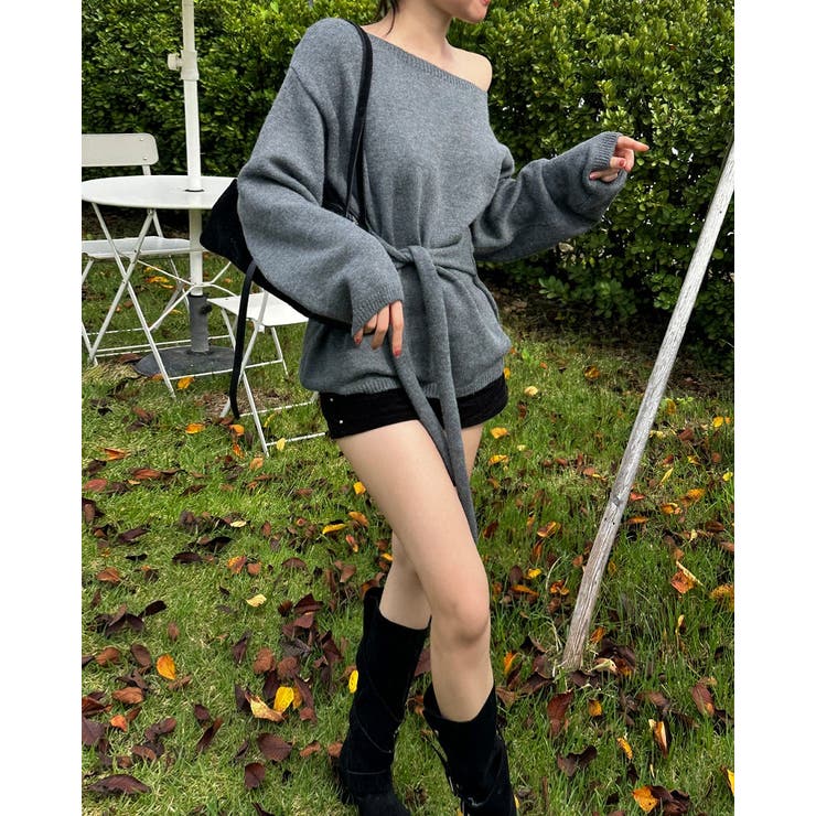 リボンオフショルダーセーター | Ulysses | 詳細画像5 