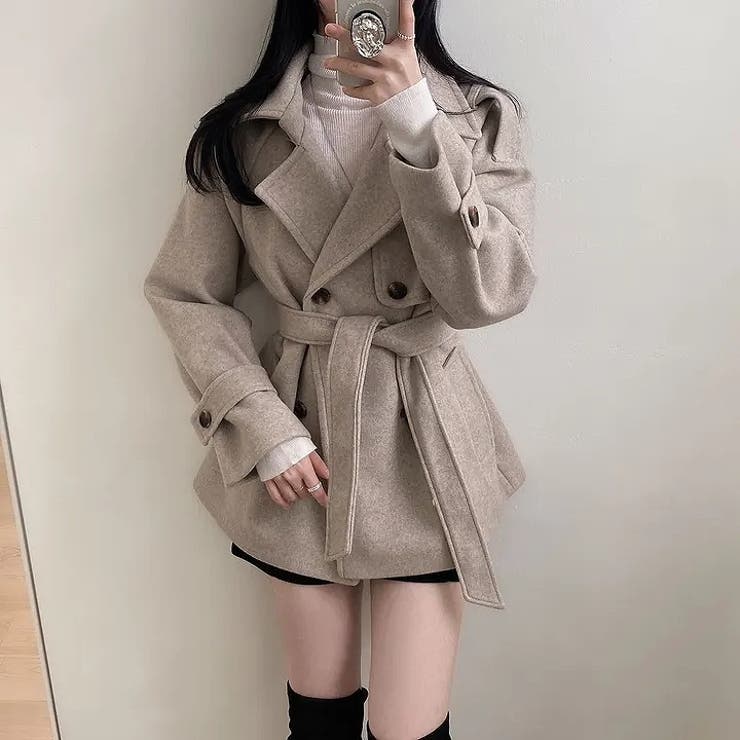 リボンダブルブレストメルトンジャケット | Ulysses | 詳細画像6 