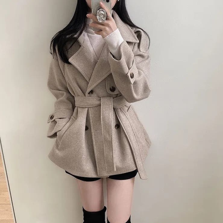 リボンダブルブレストメルトンジャケット | Ulysses | 詳細画像7 