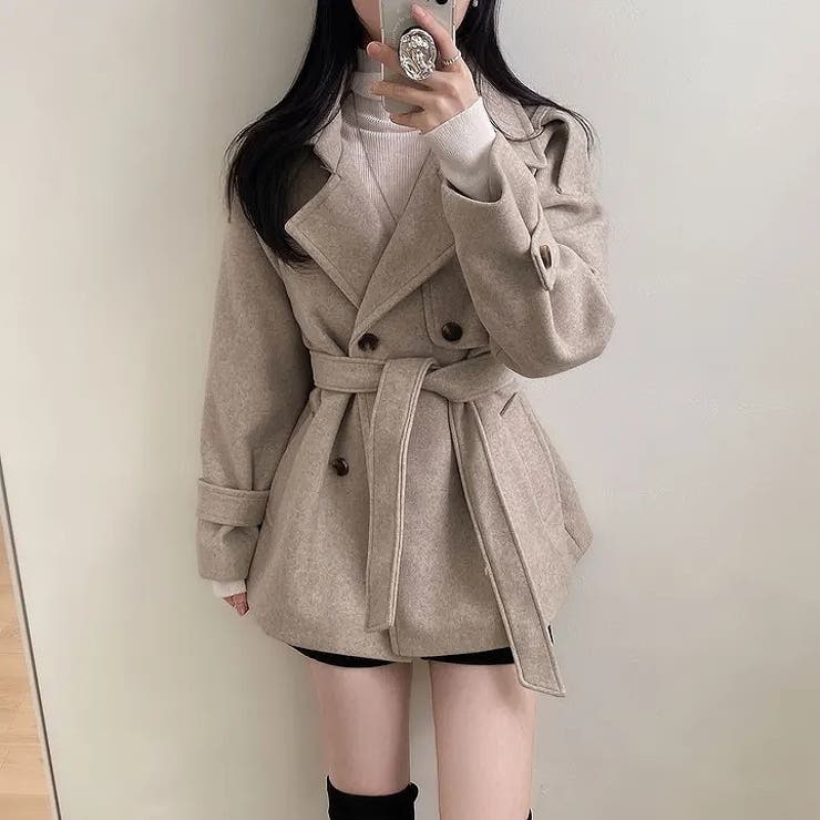 リボンダブルブレストメルトンジャケット | Ulysses | 詳細画像8 