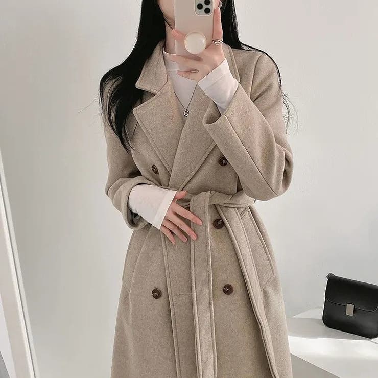 リボンダブルブレストロングメルトンジャケット | Ulysses | 詳細画像3 